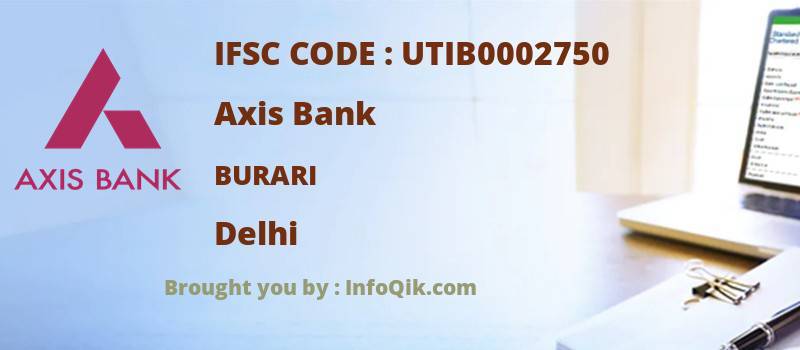 Axis Bank Burari, Delhi - IFSC Code