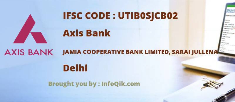 Axis Bank Jamia Cooperative Bank Limited, Sarai Jullena, Delhi - IFSC Code