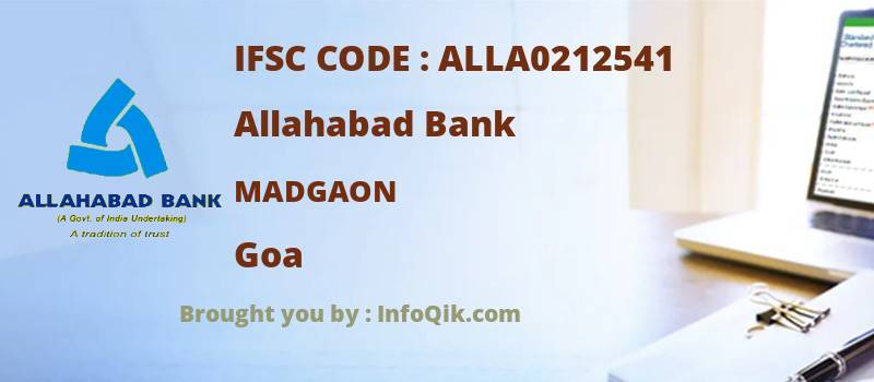 Allahabad Bank Madgaon, Goa - IFSC Code