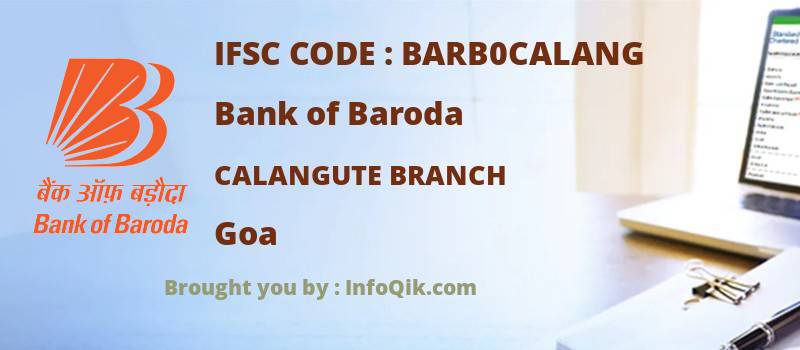 Bank of Baroda Calangute Branch, Goa - IFSC Code