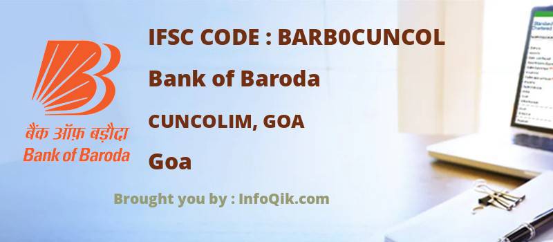 Bank of Baroda Cuncolim, Goa, Goa - IFSC Code