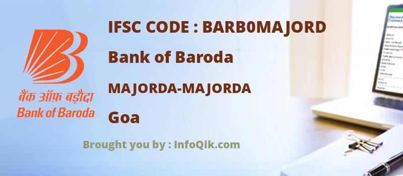 Bank of Baroda Majorda-majorda, Goa - IFSC Code