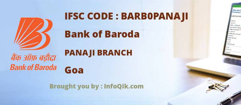 Bank of Baroda Panaji Branch, Goa - IFSC Code