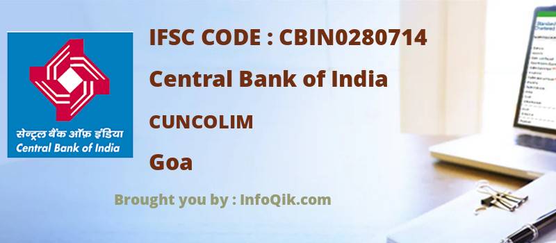 Central Bank of India Cuncolim, Goa - IFSC Code