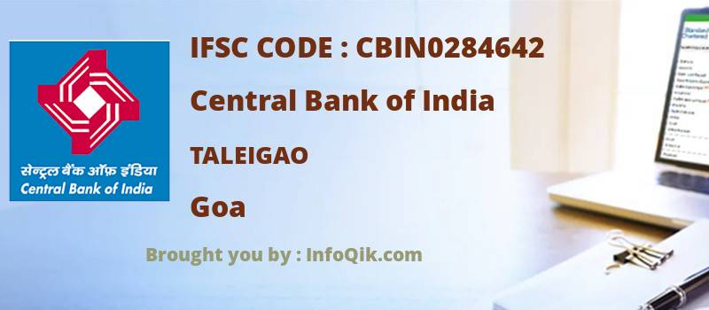 Central Bank of India Taleigao, Goa - IFSC Code