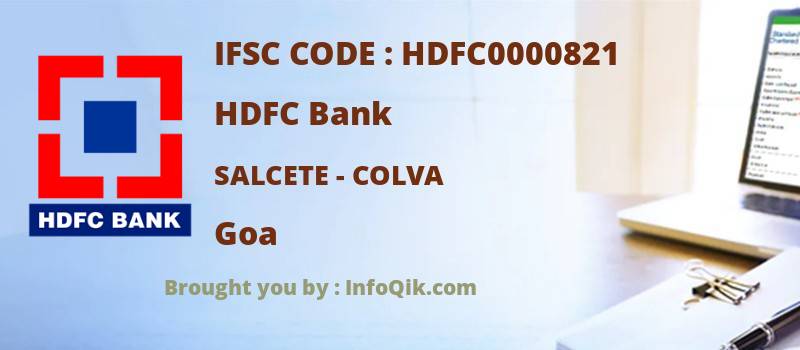 HDFC Bank Salcete - Colva, Goa - IFSC Code