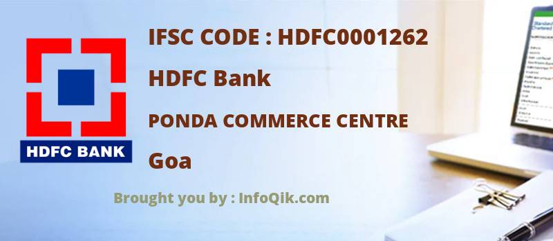 HDFC Bank Ponda Commerce Centre, Goa - IFSC Code