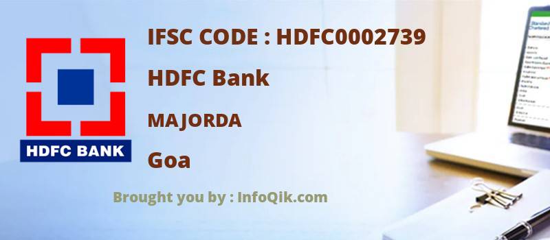 HDFC Bank Majorda, Goa - IFSC Code