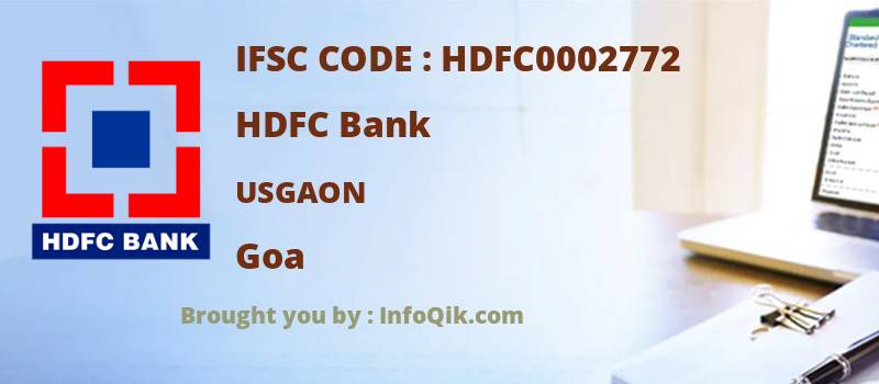 HDFC Bank Usgaon, Goa - IFSC Code