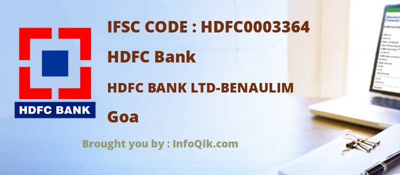 HDFC Bank Hdfc Bank Ltd-benaulim, Goa - IFSC Code