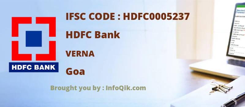 HDFC Bank Verna, Goa - IFSC Code