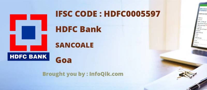 HDFC Bank Sancoale, Goa - IFSC Code