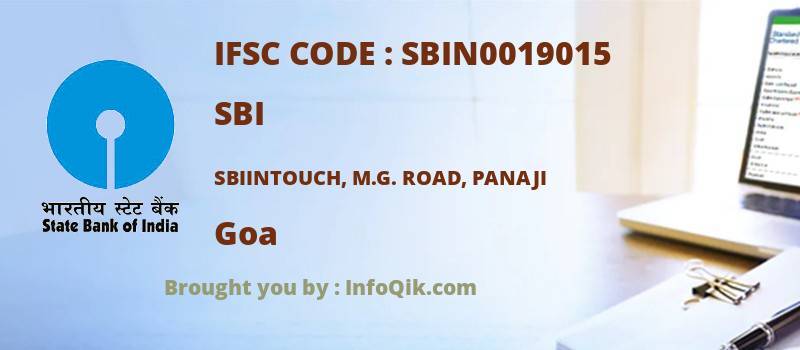 SBI Sbiintouch, M.g. Road, Panaji, Goa - IFSC Code