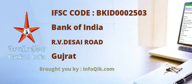 Bank of India R.v.desai Road, Gujrat - IFSC Code