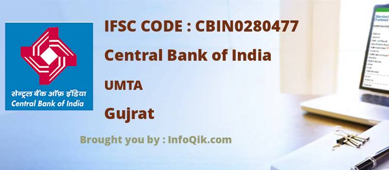 Central Bank of India Umta, Gujrat - IFSC Code