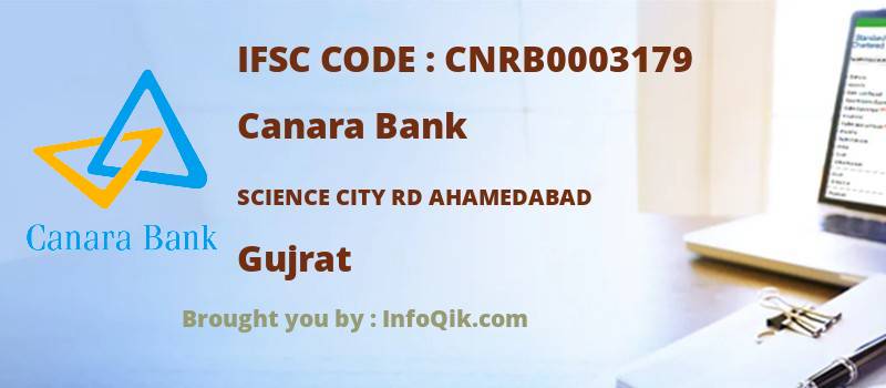 Canara Bank Science City Rd Ahamedabad, Gujrat - IFSC Code