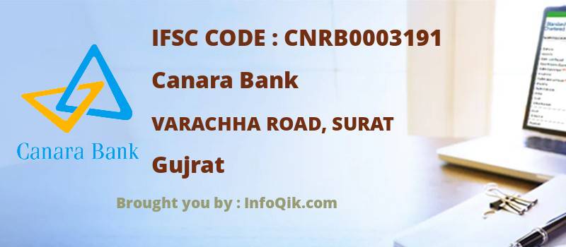 Canara Bank Varachha Road, Surat, Gujrat - IFSC Code