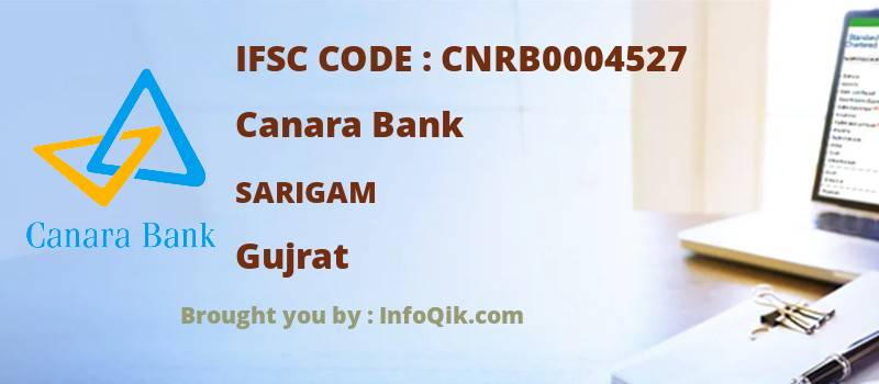 Canara Bank Sarigam, Gujrat - IFSC Code