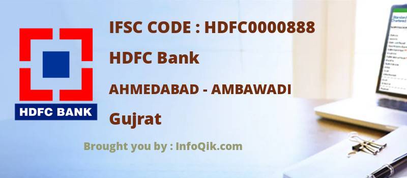 HDFC Bank Ahmedabad - Ambawadi, Gujrat - IFSC Code