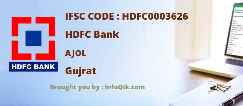 HDFC Bank Ajol, Gujrat - IFSC Code