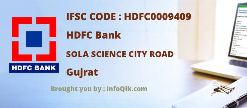 HDFC Bank Sola Science City Road, Gujrat - IFSC Code