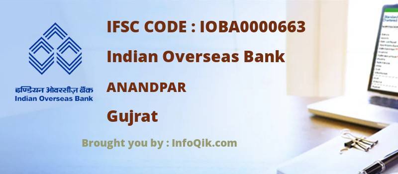 Indian Overseas Bank Anandpar, Gujrat - IFSC Code