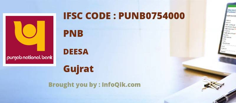 PNB Deesa, Gujrat - IFSC Code