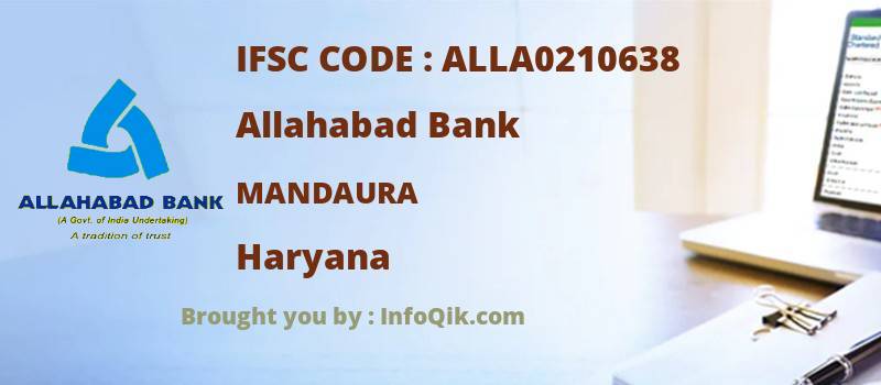 Allahabad Bank Mandaura, Haryana - IFSC Code