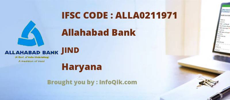 Allahabad Bank Jind, Haryana - IFSC Code