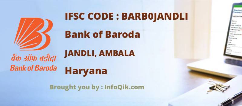 Bank of Baroda Jandli, Ambala, Haryana - IFSC Code