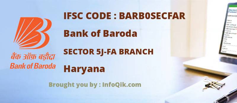 Bank of Baroda Sector 5j-fa Branch, Haryana - IFSC Code