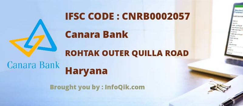 Canara Bank Rohtak Outer Quilla Road, Haryana - IFSC Code