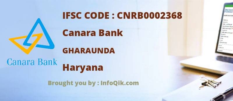 Canara Bank Gharaunda, Haryana - IFSC Code