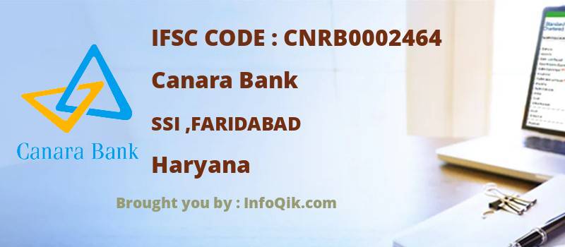 Canara Bank Ssi ,faridabad, Haryana - IFSC Code