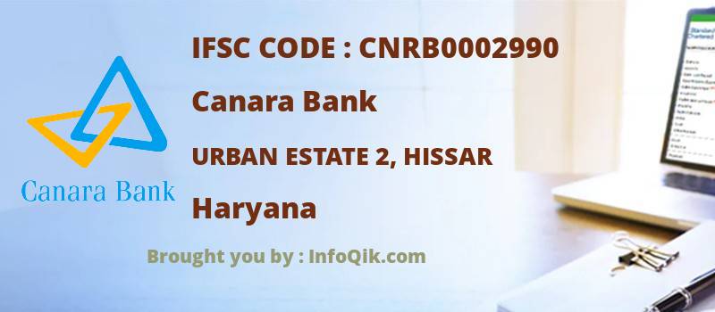 Canara Bank Urban Estate 2, Hissar, Haryana - IFSC Code