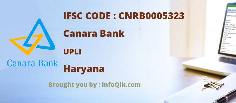 Canara Bank Upli, Haryana - IFSC Code