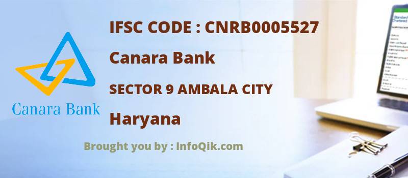 Canara Bank Sector 9 Ambala City, Haryana - IFSC Code