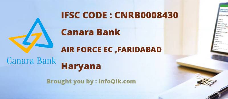 Canara Bank Air Force Ec ,faridabad, Haryana - IFSC Code