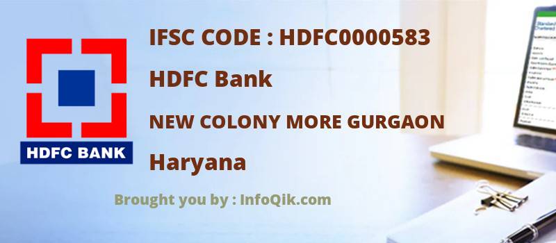 HDFC Bank New Colony More Gurgaon, Haryana - IFSC Code