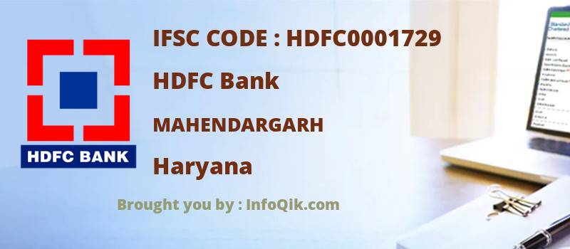 HDFC Bank Mahendargarh, Haryana - IFSC Code