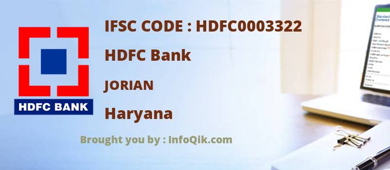 HDFC Bank Jorian, Haryana - IFSC Code