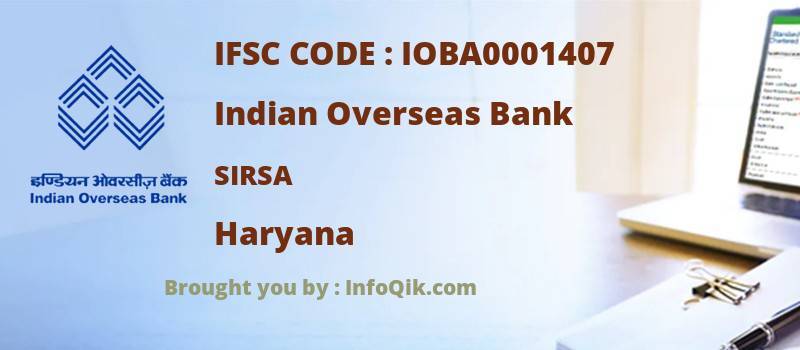 Indian Overseas Bank Sirsa, Haryana - IFSC Code