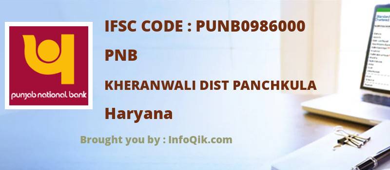 PNB Kheranwali Dist Panchkula, Haryana - IFSC Code