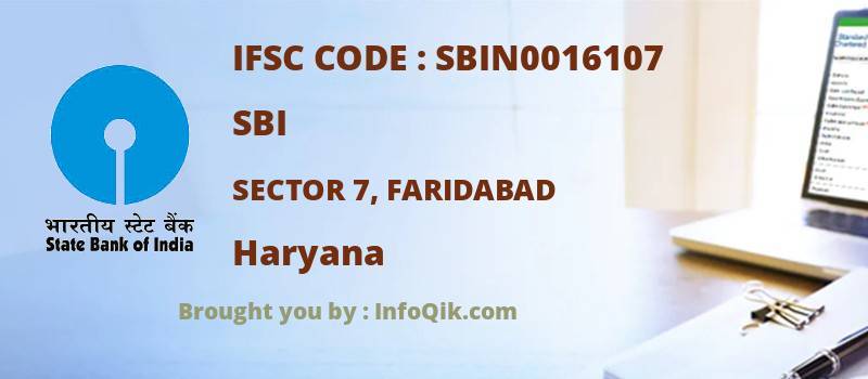 SBI Sector 7, Faridabad, Haryana - IFSC Code