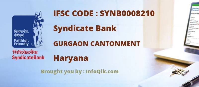 Syndicate Bank Gurgaon Cantonment, Haryana - IFSC Code