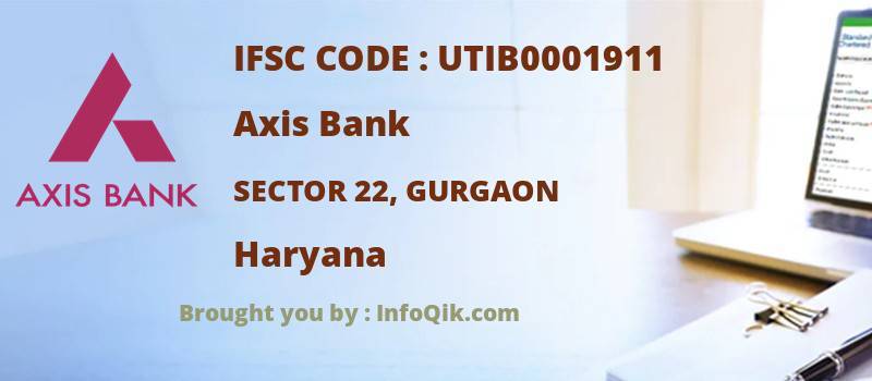 Axis Bank Sector 22, Gurgaon, Haryana - IFSC Code