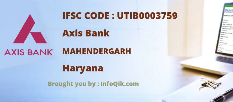 Axis Bank Mahendergarh, Haryana - IFSC Code