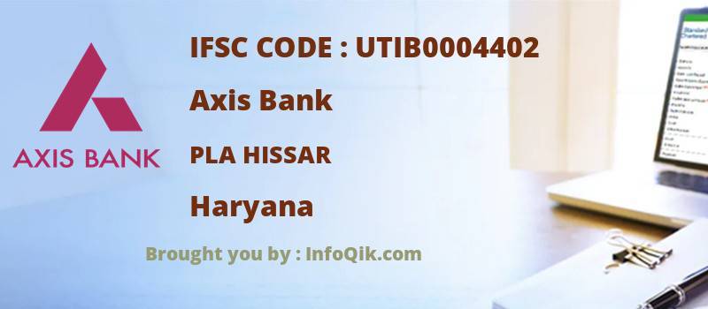 Axis Bank Pla Hissar, Haryana - IFSC Code