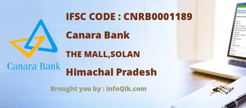 Canara Bank The Mall,solan, Himachal Pradesh - IFSC Code