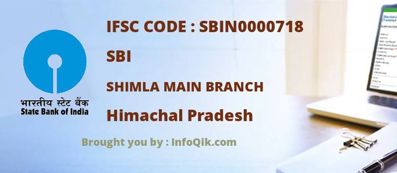 SBI Shimla Main Branch, Himachal Pradesh - IFSC Code